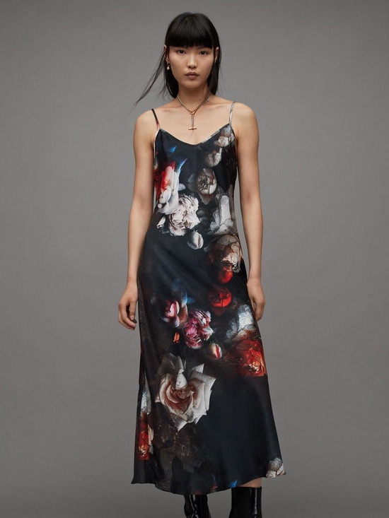 All Saints Dresses & Skirts - Bryony Rosalie Floral Midi Slip Dress All saints